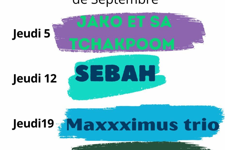 Programme de septembre