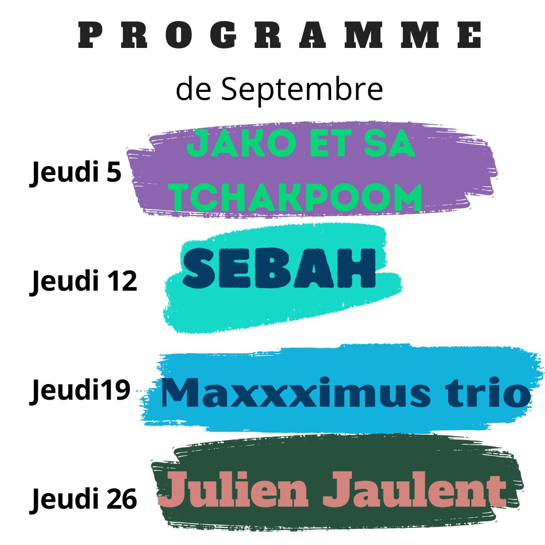 Programme de septembre